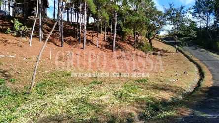 Mountain residential lot with slope and paved access road in Altos del María Panama
