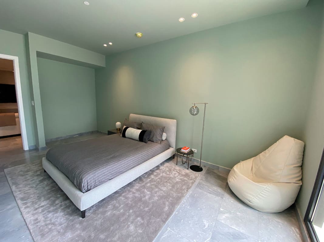 Spacious master bedroom with panoramic ocean and mangrove views, luxury finishes, Upper East Costa del Este Panama