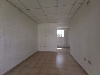 White empty room with tile floor and ceiling tiles affordable home Arraiján Panama