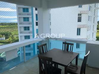 Upgraded kitchen with wood cabinetry, stainless appliances, granite counters at Founders Plaza Blanca Resort apartment