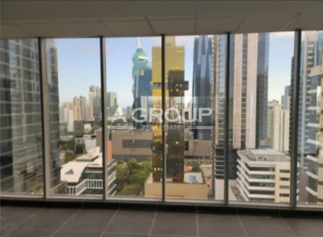 Panama skyline seen from office windows at SFC Tower commercial property