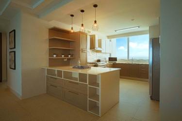 Modern bathroom with quality fixtures guest half bath in Playa Blanca condo