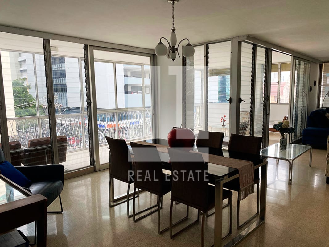 Bright bedroom with closet and large windows in PH Eden Roc Obarrio Panama city