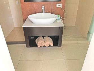 Spacious terrace with view Playa Blanca beachfront condos Rio Hato Panama