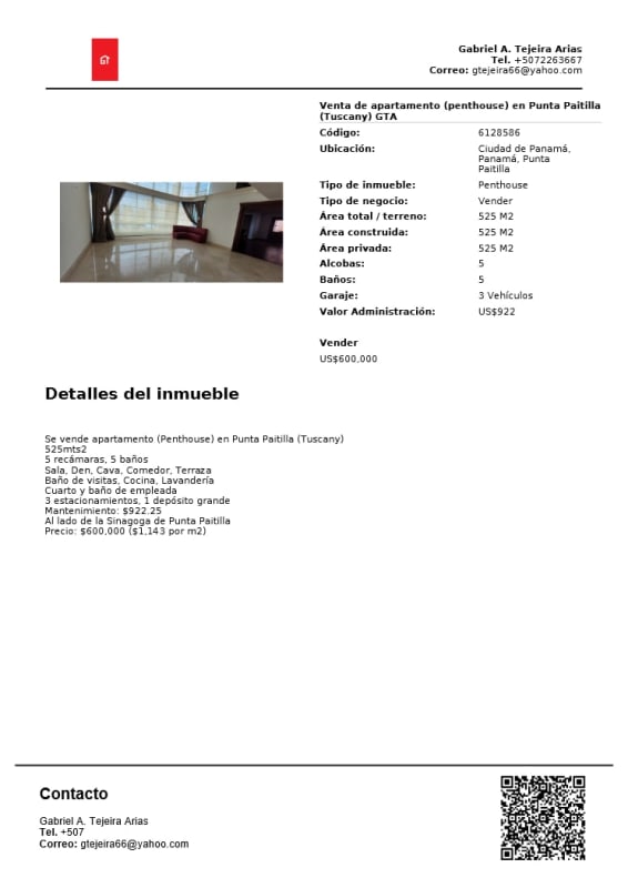 Penthouse living and dining room with tall windows marble floors Punta Paitilla Panama