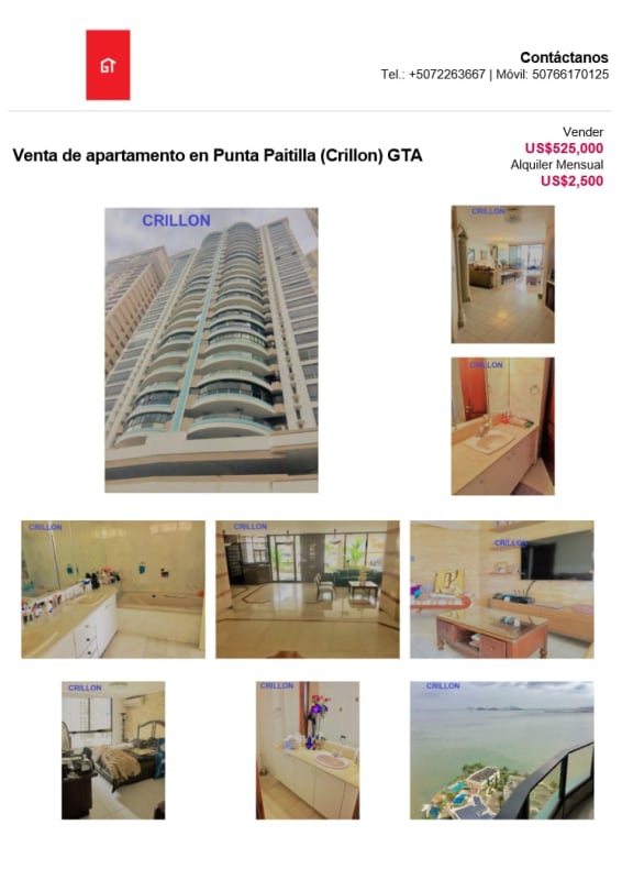 Luxury Penthouse Punta Paitilla 5BR Ocean View Balcony