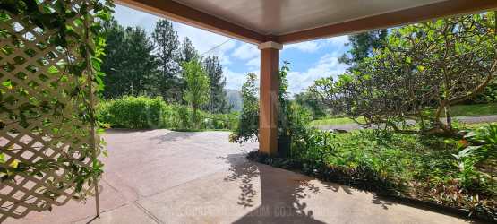 Large balcony terrace with patio seating and lush tropical backdrop in Altos del María Panama