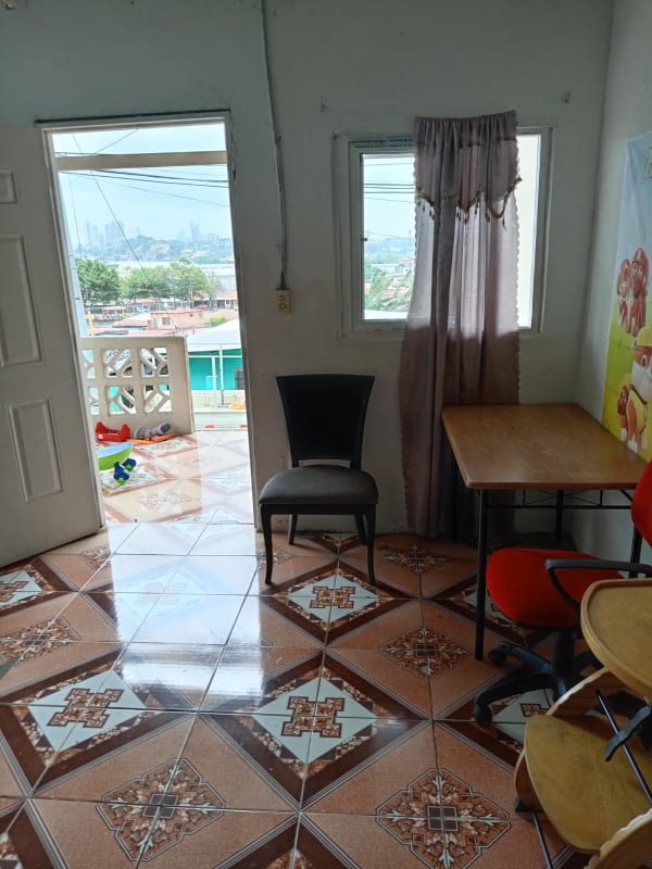 Interior with multi-functional room balcony city view affordable Panama home for sale