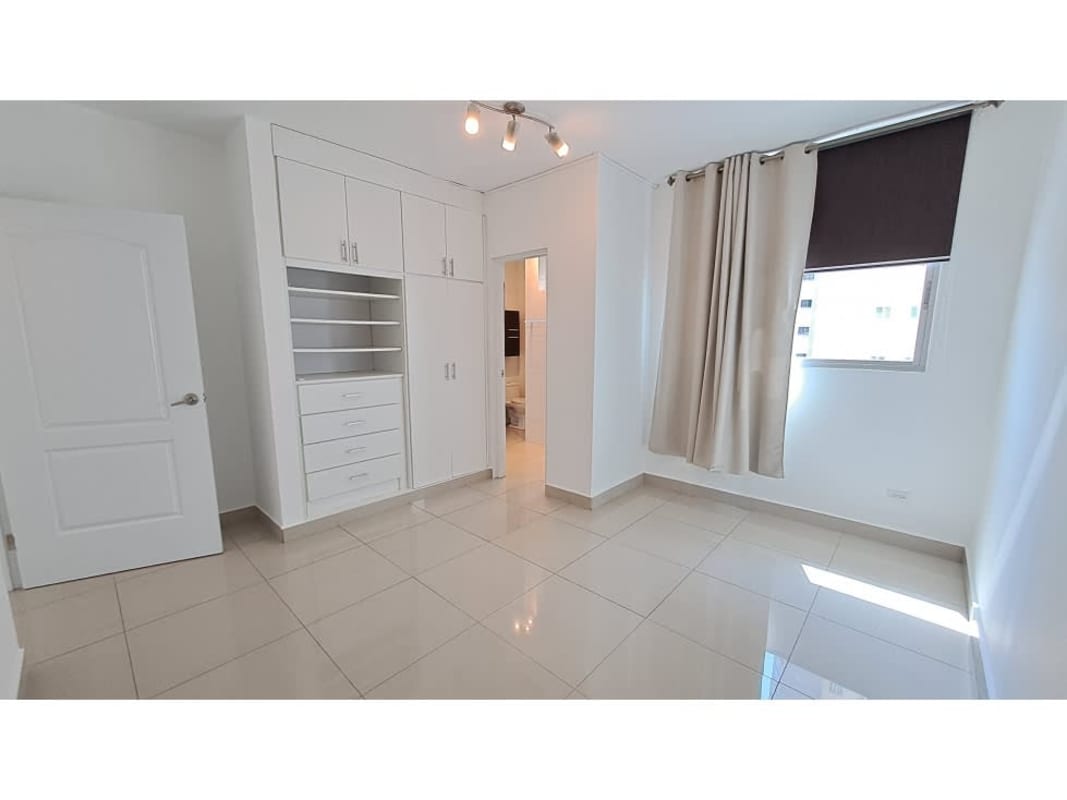 Balcony with skyline urban views from PH Vita Bella El Cangrejo apartment Panama City