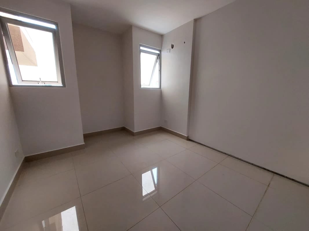 Modern bathroom glass shower enclosure vessel sink rental apartment El Carmen Panama