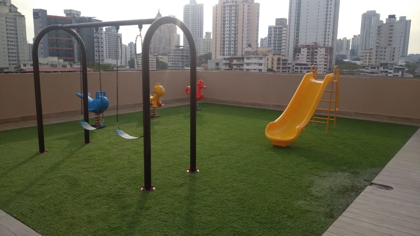 Spacious open living dining area with windows PH Vicky Village rental Panama City