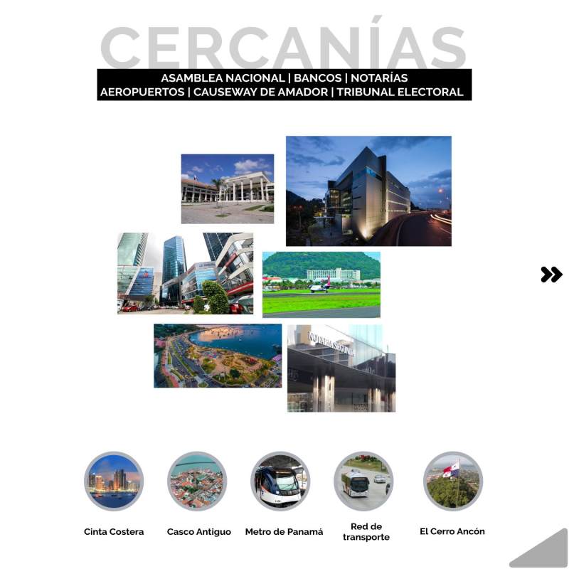 Modern office with floor-to-ceiling curved windows offering panoramic sea and city views in PH BICSA Tower Panama