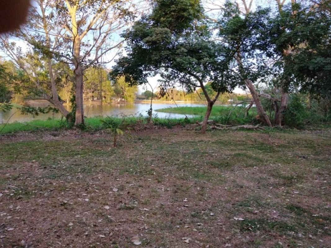 Expansive tropical lot with natural landscape adjacent to lake shore in Las Lajas Las Cumbres