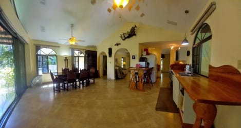 Contemporary bathroom pedestal sink glass door with outdoor view mountain villa