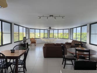 Private balcony overlooking the Pacific Ocean beachfront Condominio Coronado Panama