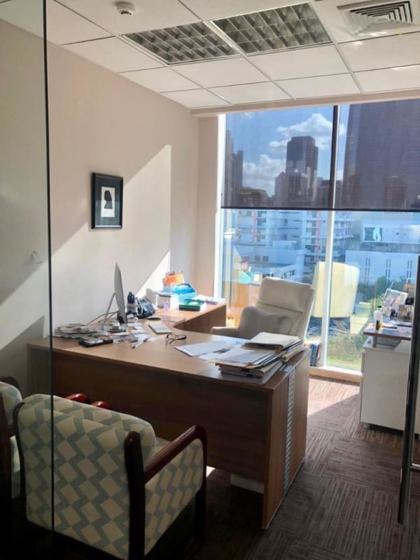 Shared commercial workspace with partitions Obarrio Panama