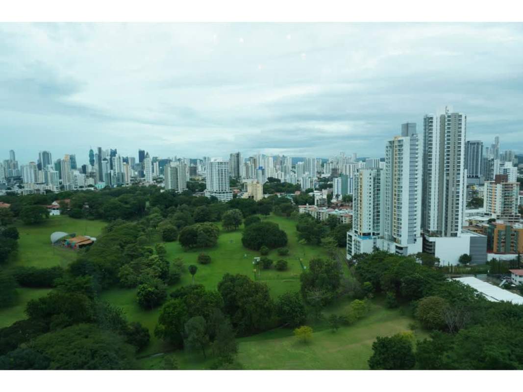 Luxury kitchen with granite counters, high-end appliances at PH Golf Tower, Altos del Golf Panama
