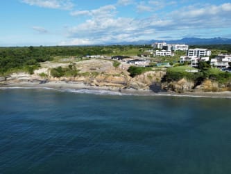 Casamar beachfront condominium towers and undeveloped land lot with Pacific Ocean views in San Carlos Panama