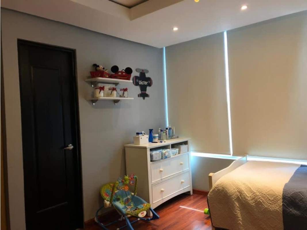 Modern master bathroom with luxury finish and rain shower at PH Tao Panama City