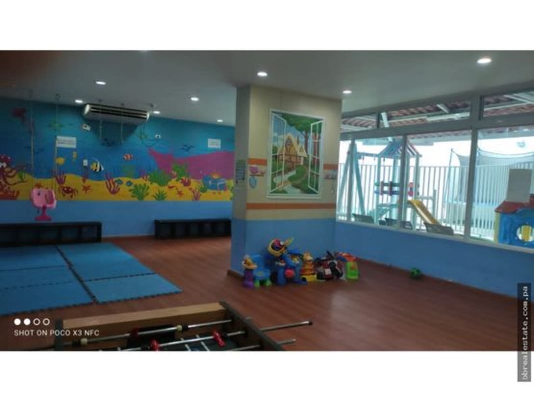 Colorful indoor kids’ playground PH Vista del Sol Punta Paitilla Panama City