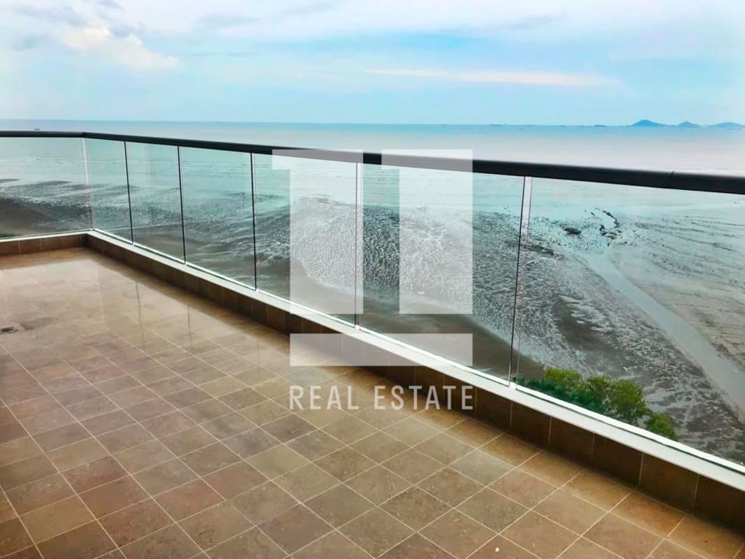 Luxury kitchen with granite counters, island, stainless appliances in PH Paramount Costa del Este Panama