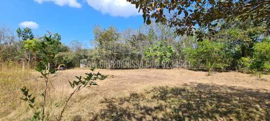 Covered gazebo outdoor space with hammock on beach land Rio Mar San Carlos Panama