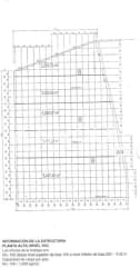 Architectural plan layout showing lot boundaries and measurement grid Zona Libre Panama