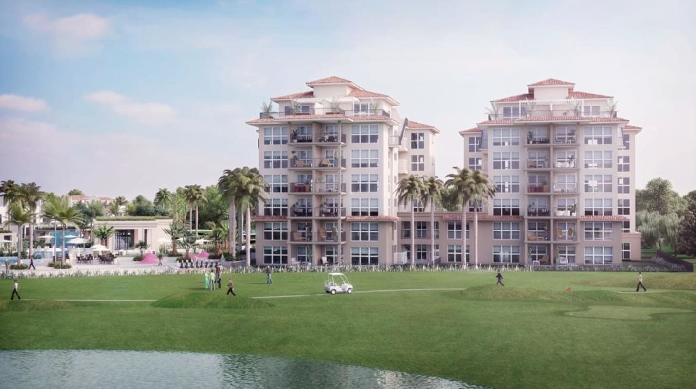 Private terrace with stunning golf course vistas at PH Pinnacle in Santa María Panama