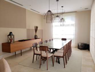Gourmet kitchen with stainless appliances and natural light at Buenaventura Panama luxury rental villa