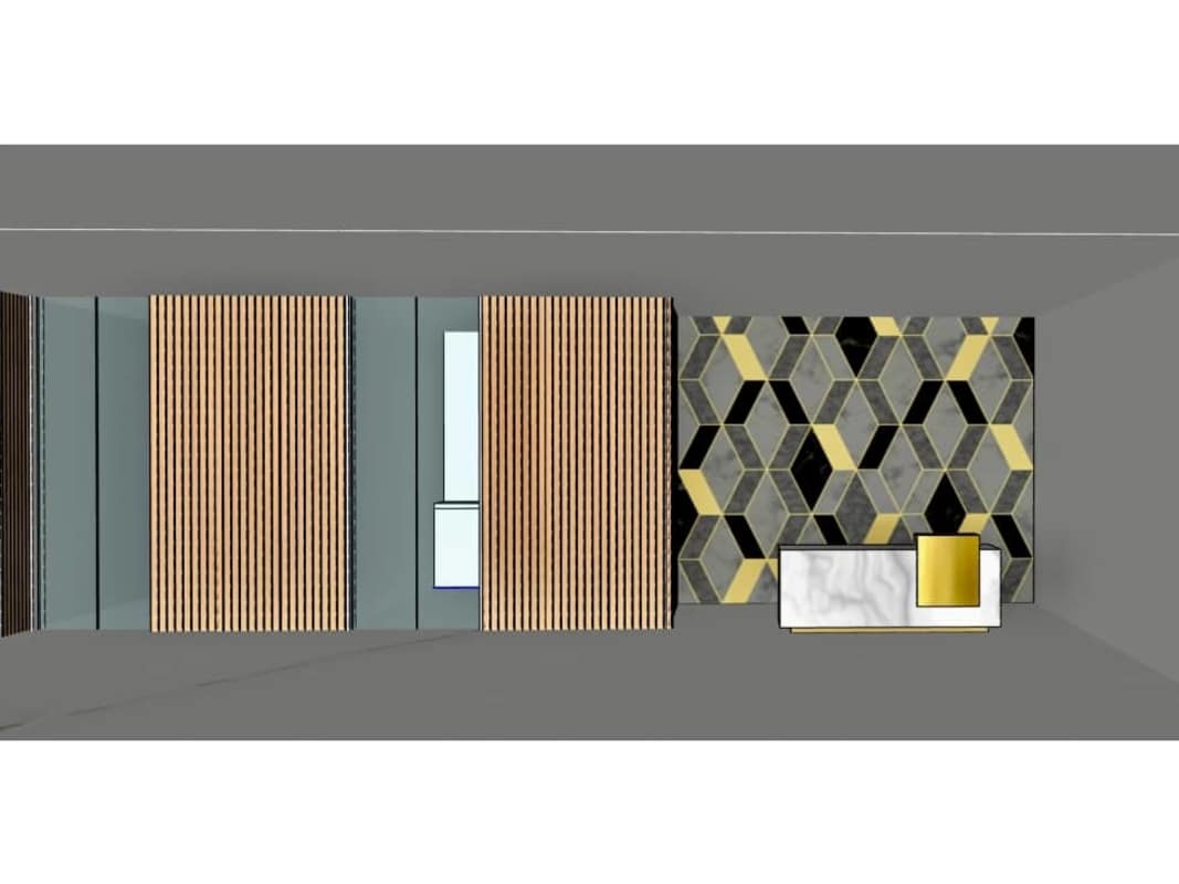 Shell space for clinic or retail unfinished concrete floors and white walls Costa del Este