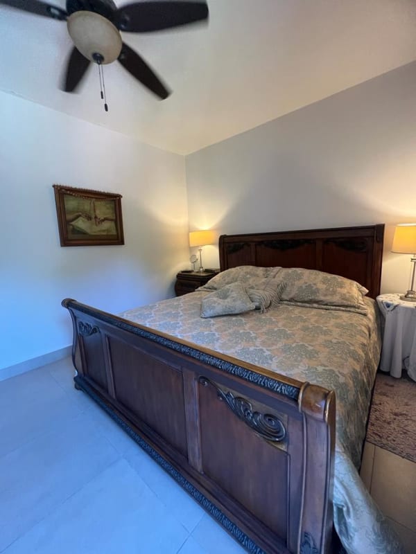 Contemporary bathroom with granite vanity and glass shower Embassy Village Clayton Panama