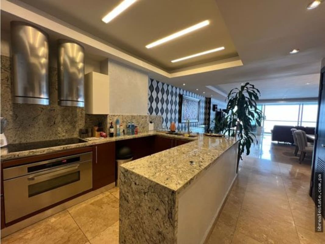 Master bedroom with ocean front windows Jr Penthouse PH Rivage Panama City