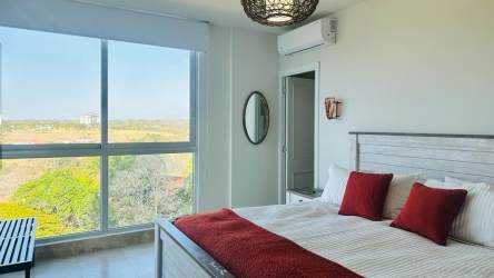 Kitchen with granite countertops, stainless appliances Riomar Resort Panama