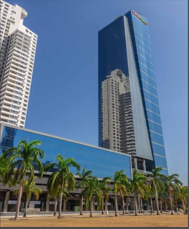 Spacious luxury lobby with modern design in Times Square Center Costa del Este Panama