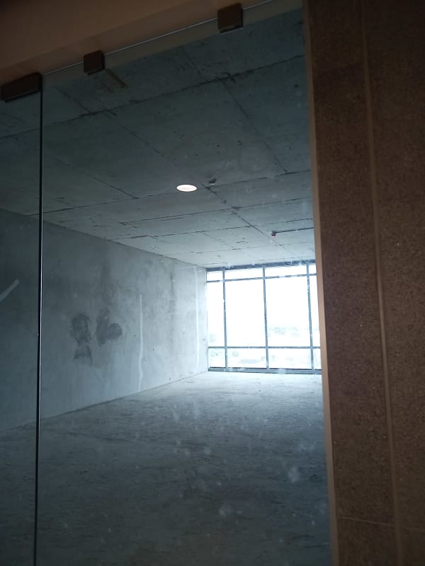 Concrete open plan unfinished commercial office space Costa del Este Panama