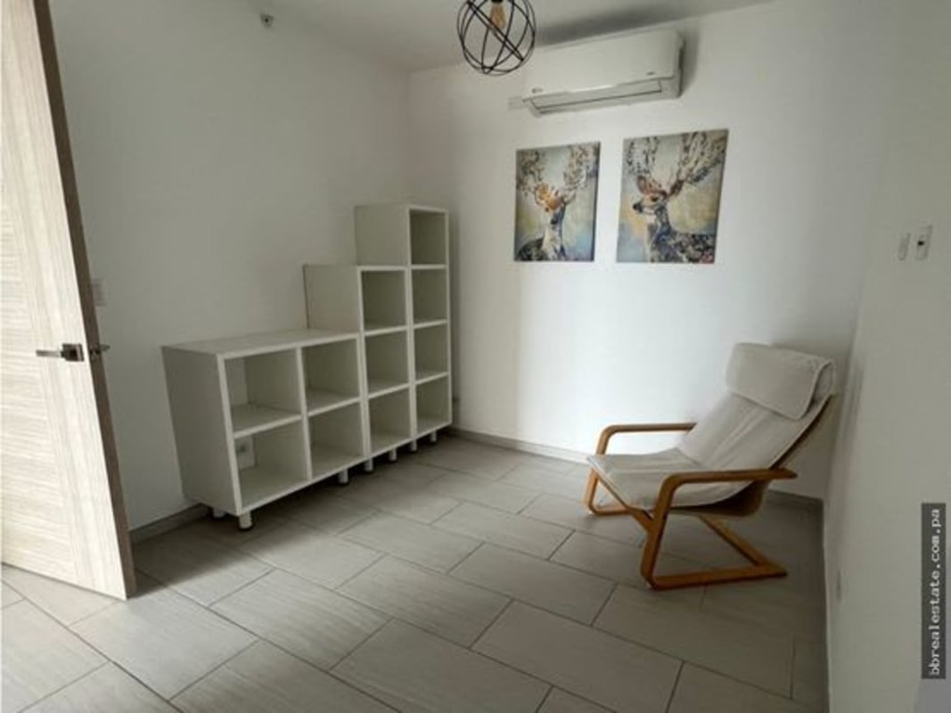 Modern bathroom glass shower mosaic tile accents PH The Towers Panama