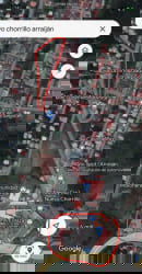 Aerial satellite image of Nuevo Chorrillo showing land lot near commercial and residential zones, Arraiján Panama.