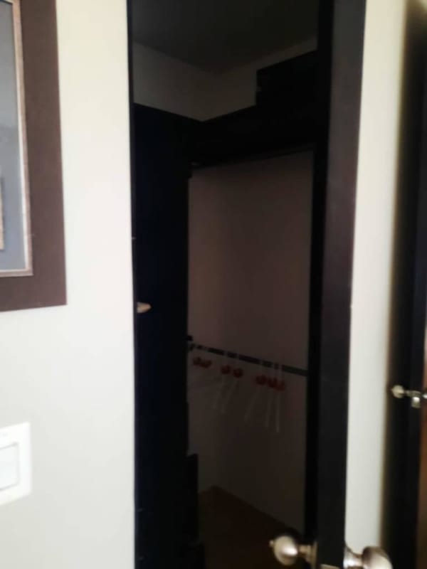 Bedroom with large window, closet and skyline view PH El Cangrejo Via Argentina Panama