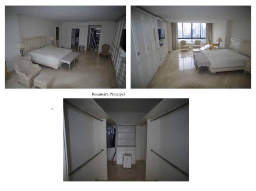 Luxury master bedroom featuring walk-in closet, panoramic ocean views, and elegant design in PH Villa Mari Panama