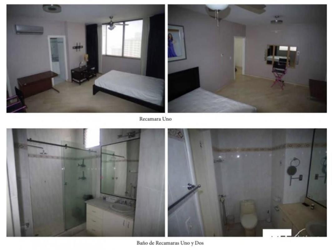 Guest bedroom with large windows, central AC, city views at PH Villa Mari Punta Paitilla