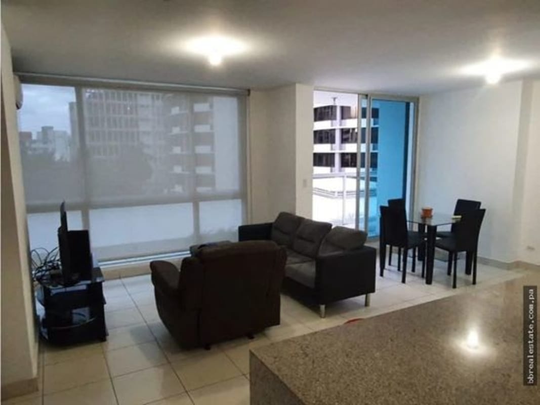 Contemporary bathroom with glass shower dark tiles PH Miró El Cangrejo Panama
