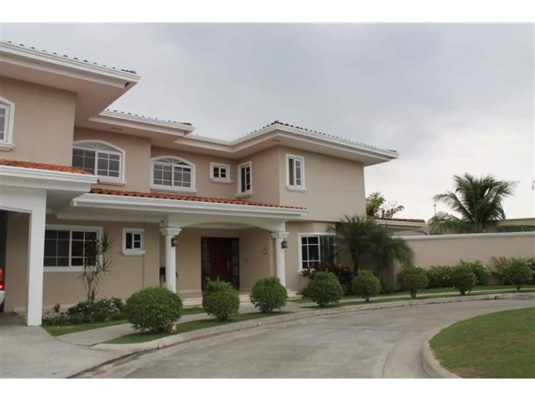 Dining room with marble floors, glass doors to garden Costa del Este Panama