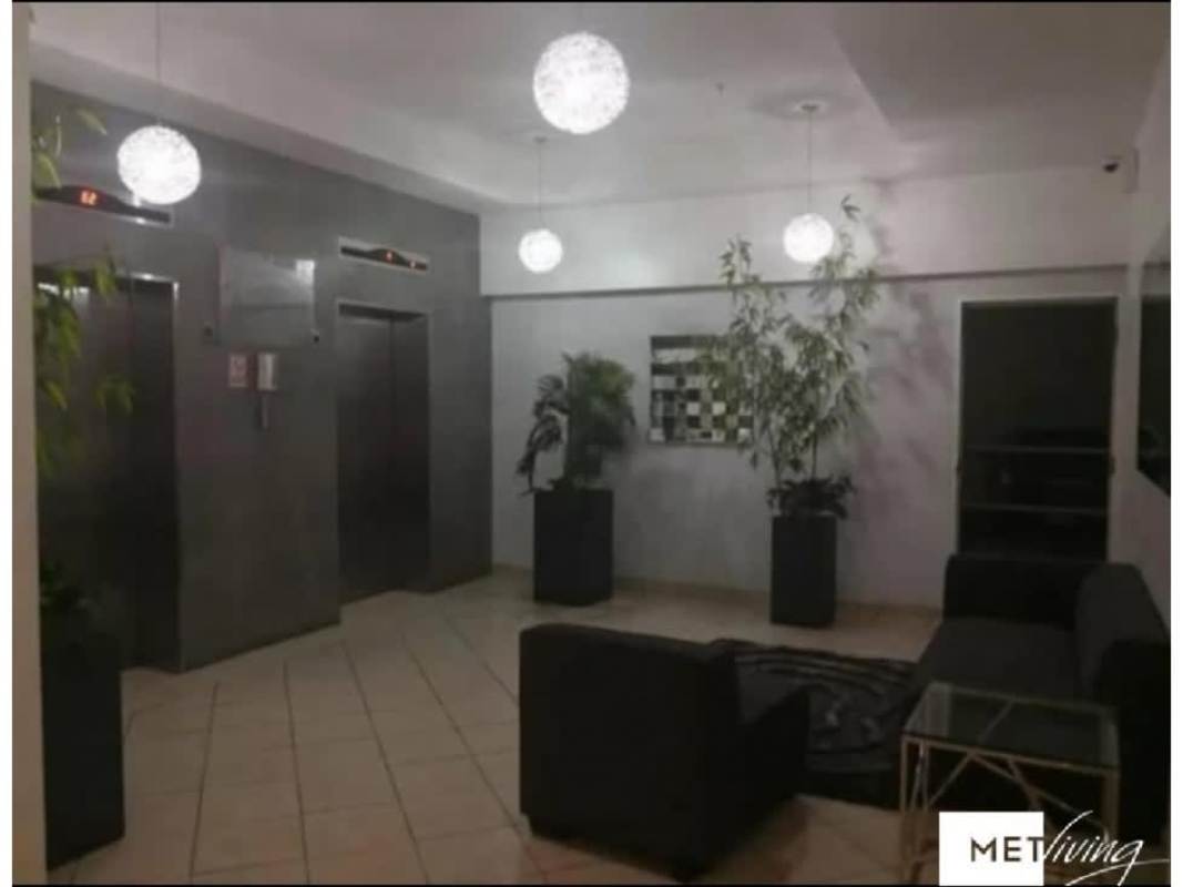 Apartment lobby Plaza Valencia with elevators reception Bella Vista Panama
