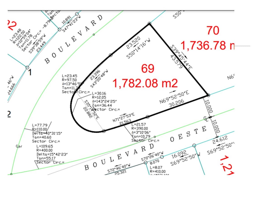 Urban commercial zone entry view highlighting prime land for sale near main boulevard Santa María Panama