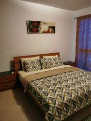 Cozy bedroom with view of saltwater lagoon Playa Blanca Panama condo rental