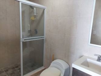 Fully equipped granite kitchen stainless appliances in beachfront Coronado apartment Panama