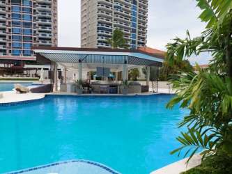 Master bedroom with direct balcony access and oceanfront views at PH Coronado Country Club Panama