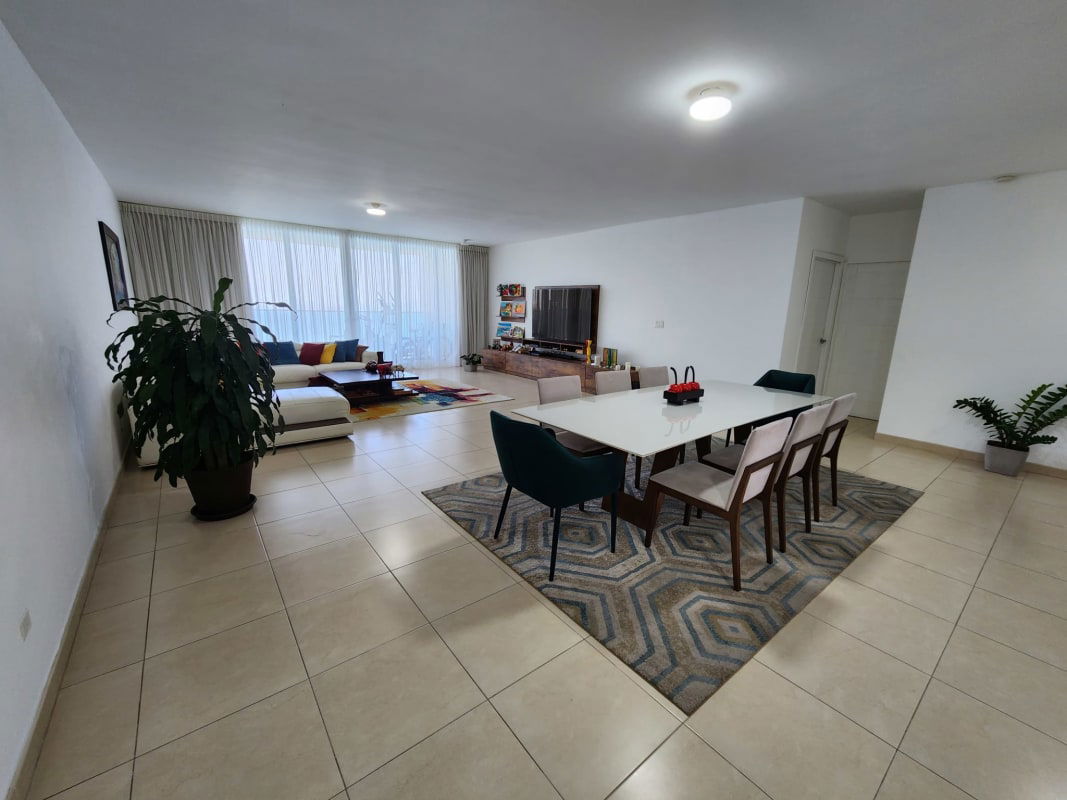 Spacious contemporary kitchen with granite counters, breakfast island ocean view in PH Waters on the Bay Panama City