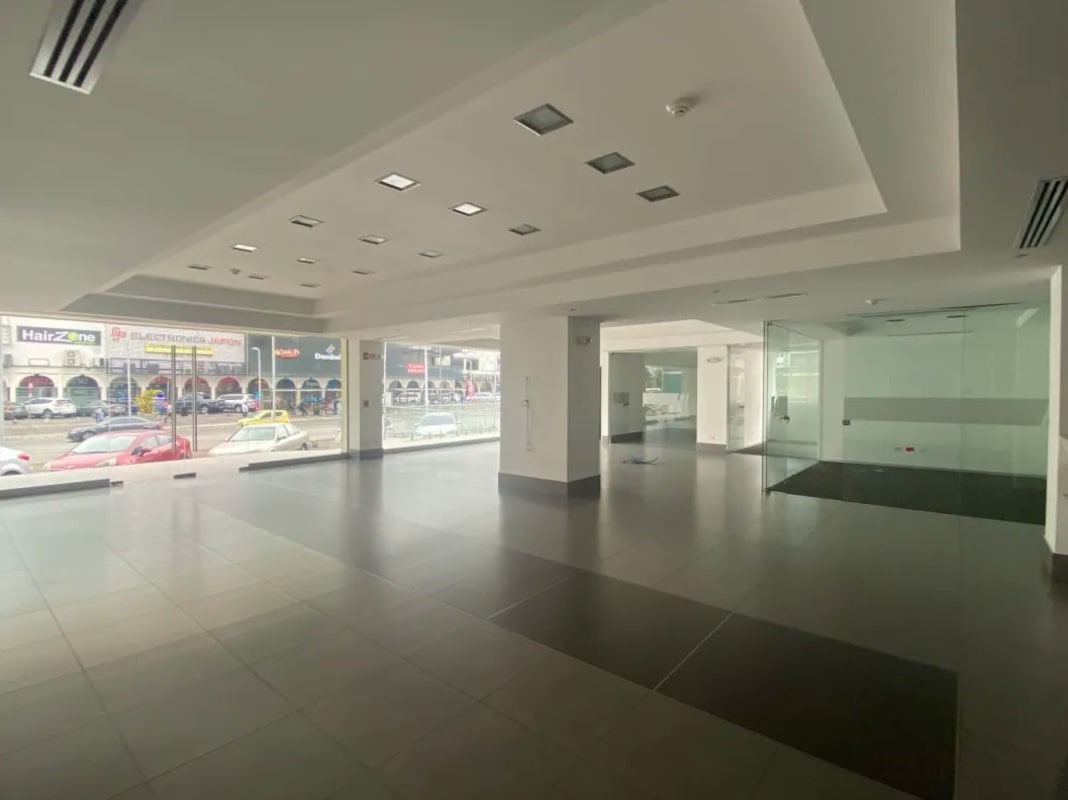 Heavy steel bank vault inside commercial unit previously bank branch in Bella Vista Panama