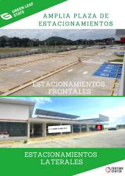 Commercial Fortune Center shopping mall exterior with escalators, panoramic elevators, parking in Costa Verde